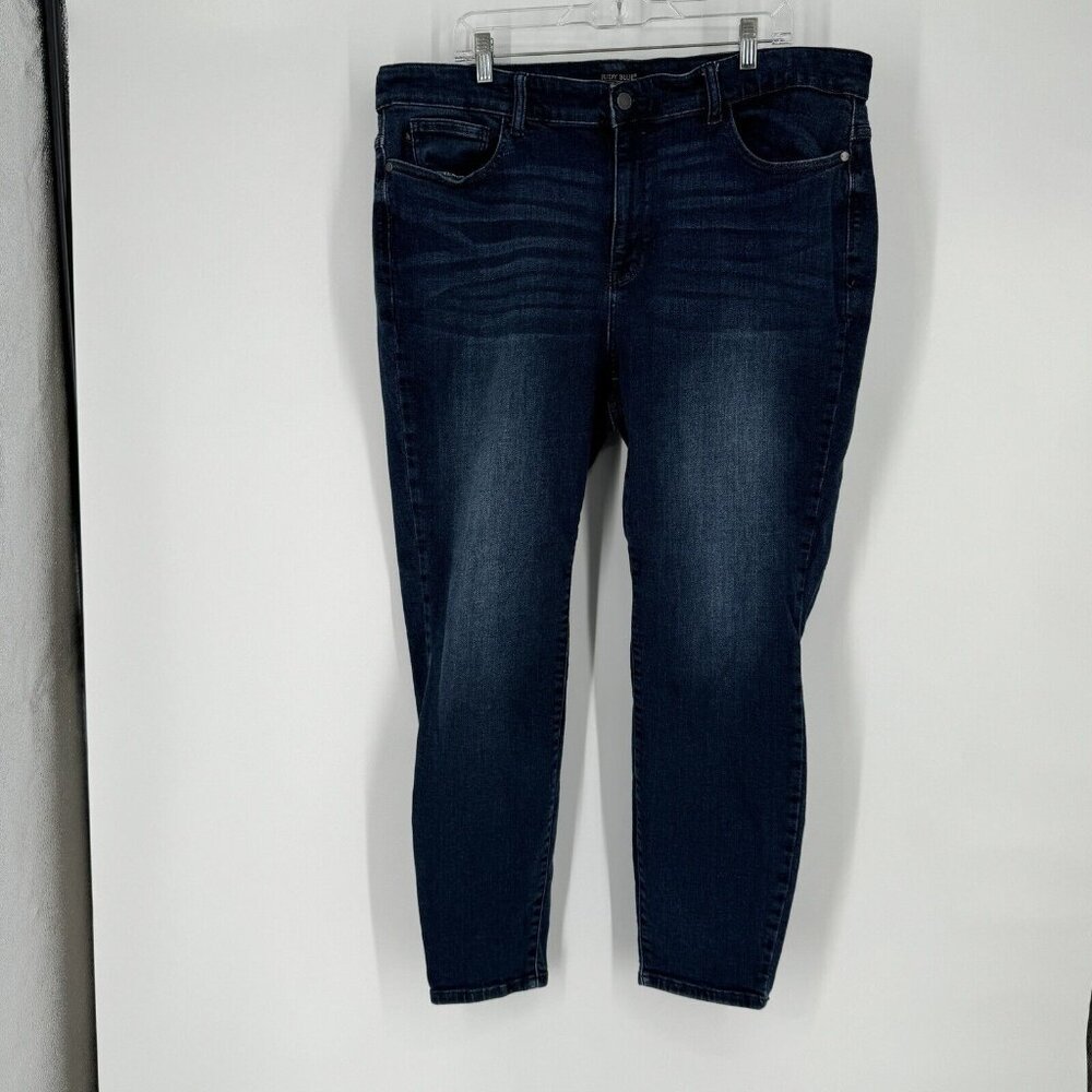Judy Blue Jeans Women’s 22w blue high rise skinny stretch classic denim plus